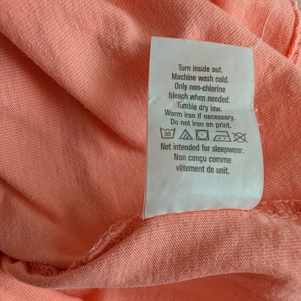 Gymboree Girls Peach Short-Sleeve 'Bring On Spring' Graphic Tee Size 5-6